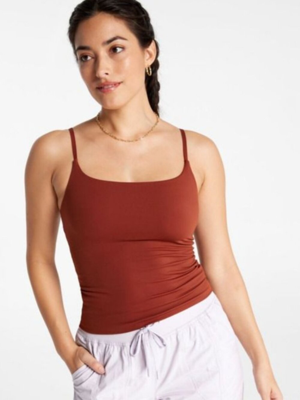 Calia Women's Inspire Cami in Red Brown NWT $48
